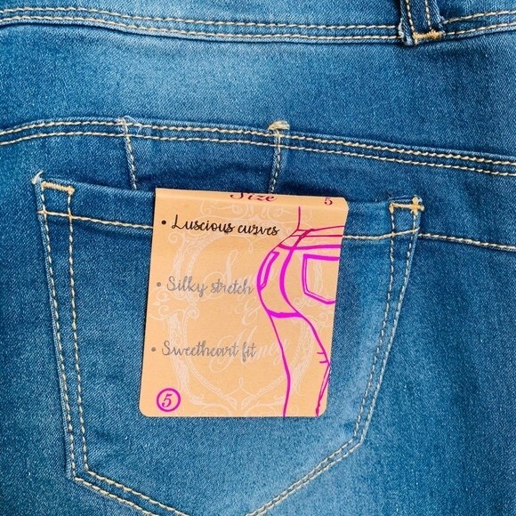 Sugah & Honey  jeans blue wash denim sweetheart fit jeans size 5 - Picture 7 of 9